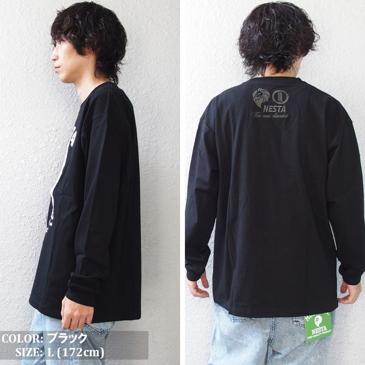 ネスタブランド ロンT NESTA BRAND 長袖 Tシャツ さがら 刺繍 キング 