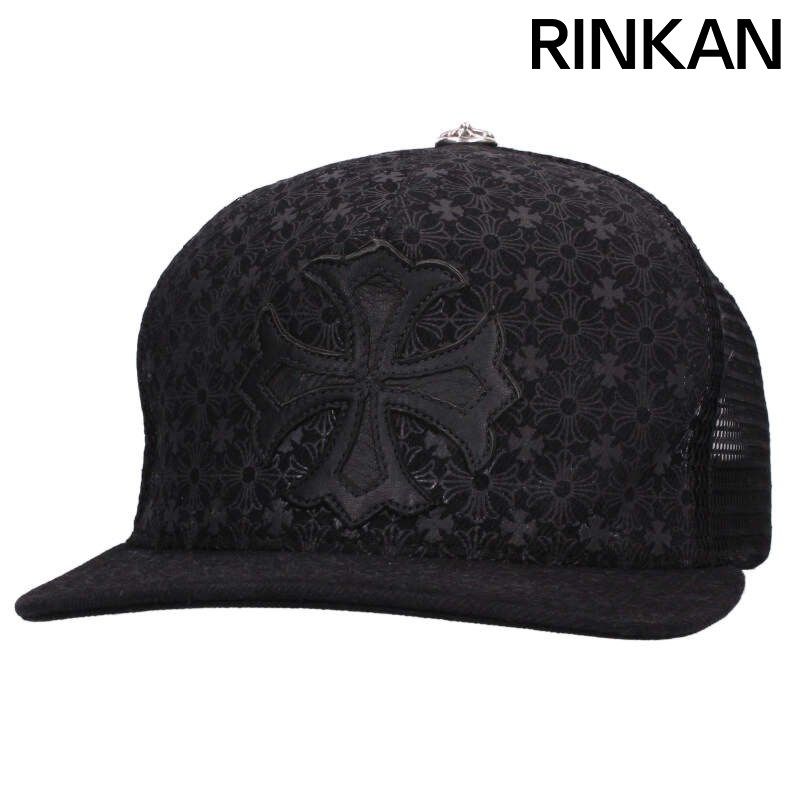 クロムハーツ TRUCKER CAP CHプラスパッチ付き総柄メッシュ帽子 メンズ ONE SIZE