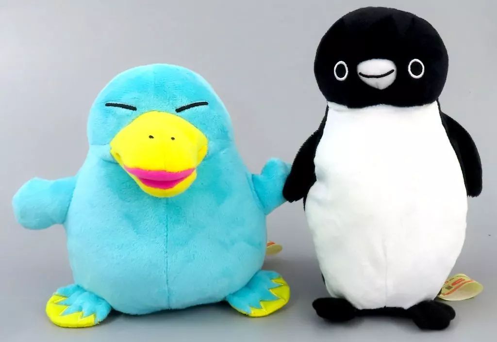 中古】ぬいぐるみ カモノハシのイコちゃん×Suicaのペンギン 手