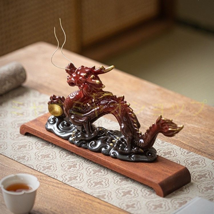 ドラゴン 龍 神龍 赤 レッド 青 ブルー オブジェ 卓上置物 風水 仏像 卓上置物 縁起物 玄関 昇運 縁起物 魔除け インテリア リビング 贈り物 かっこいい NEXPOTALLINN_EU