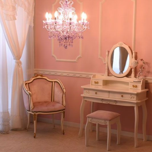 シャンデリア 8灯 ラベンダー LED簡単取付 天井照明 LED電球対応 北欧 アンティーク クラシック 4004 NEXPOTALLINN_EU