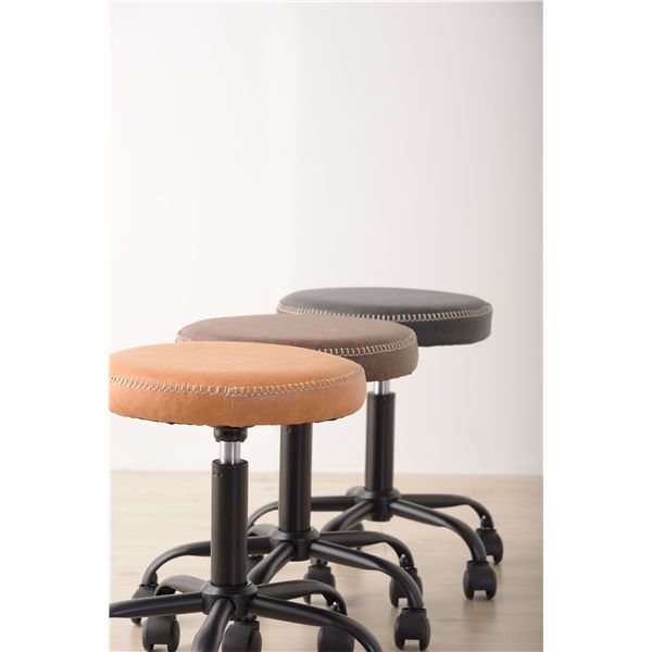 【新品】 高級スツール ブラウン Amazon｜6色対応 3 高級本革コンパクトサイズオットマン 本革