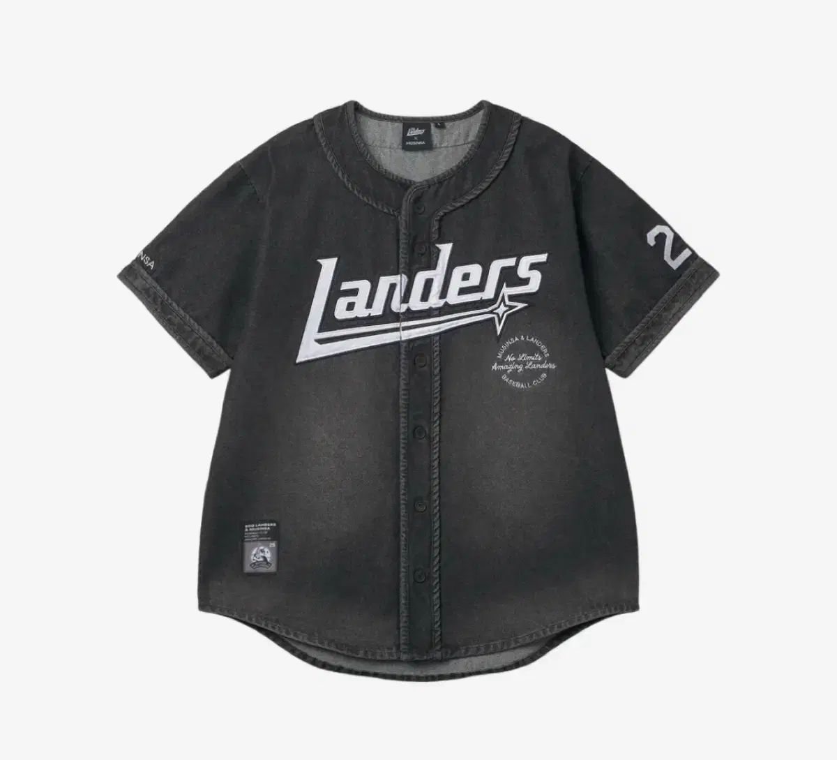 L SSG LANDERS X ムシンサ 25 ブラック デニムジャージ