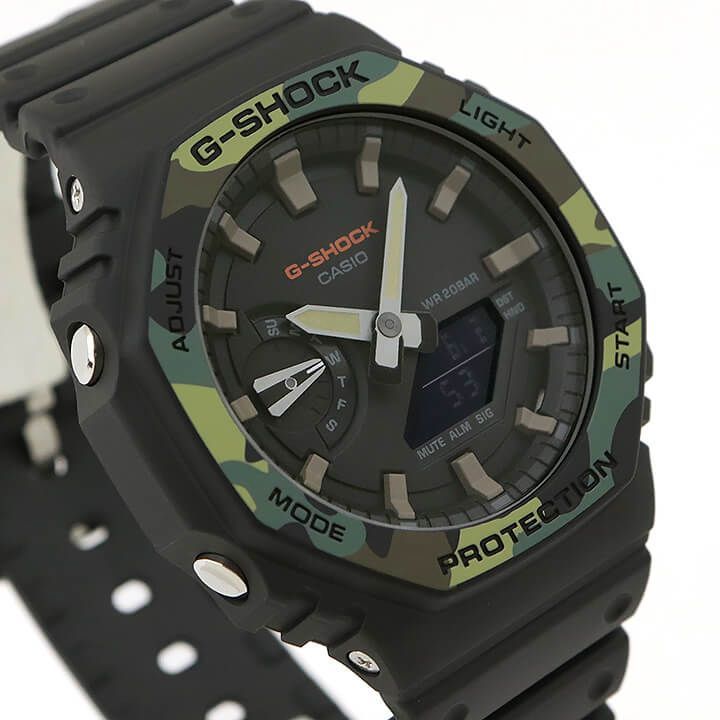 CASIO Gショック GA-2100SU-1A 海外 メンズ 腕時計 2100 カシオーク g-shock ジーショック カシオ 八角形 アナログ デジタル 迷彩