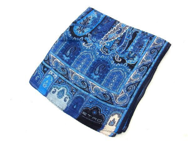 □新品□未使用□ ETRO エトロ シルク100% ペイズリー柄