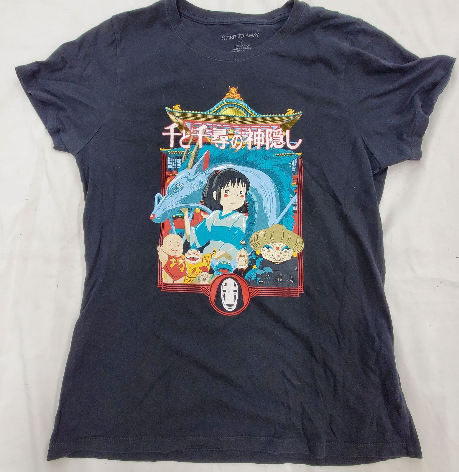 00s スタジオジブリ 千と千尋の神隠し SPIRITED AWAY Tシャツ L
