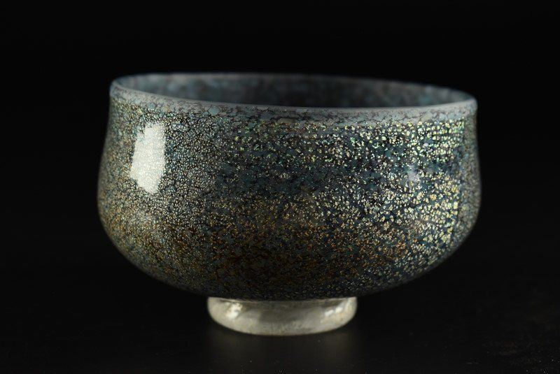 蔵A3922 石井康治 手吹硝子 茶碗 共箱 ガラス工芸 WWW_IBETON_RU