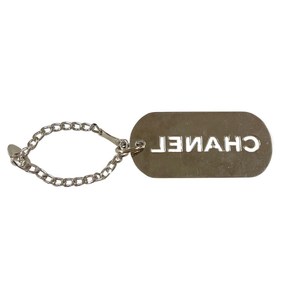 シャネル CHANEL ロゴ プレート ドッグタグ チャーム キーホルダー シャネル ドッグタグ ロゴプレート キーホルダー チャーム
