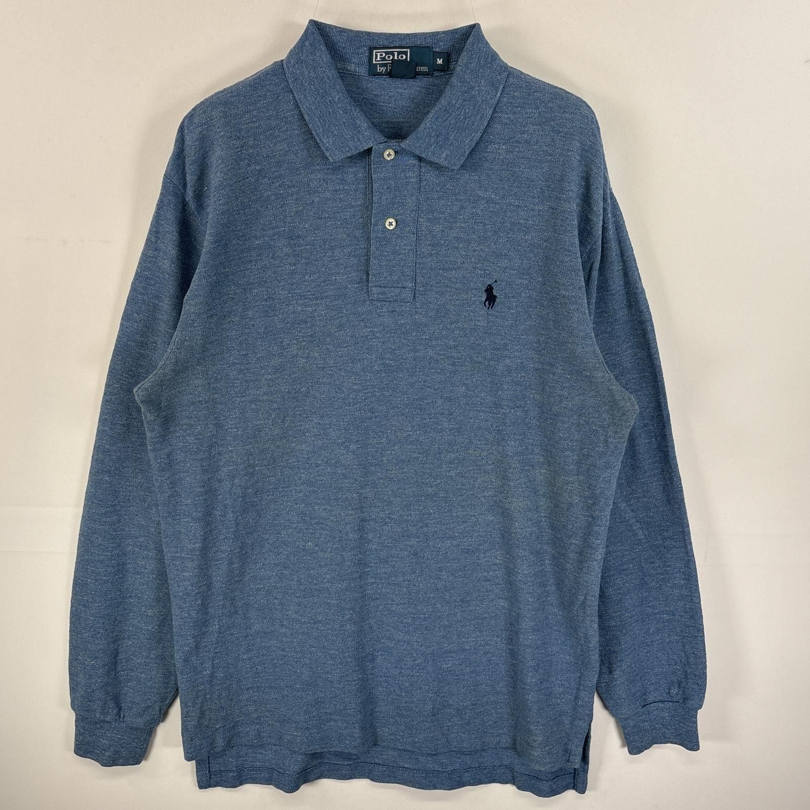 希少 USA製 古着 90s ラルフローレン ボーダー 長袖 ポロシャツ ロンT｜ファッション