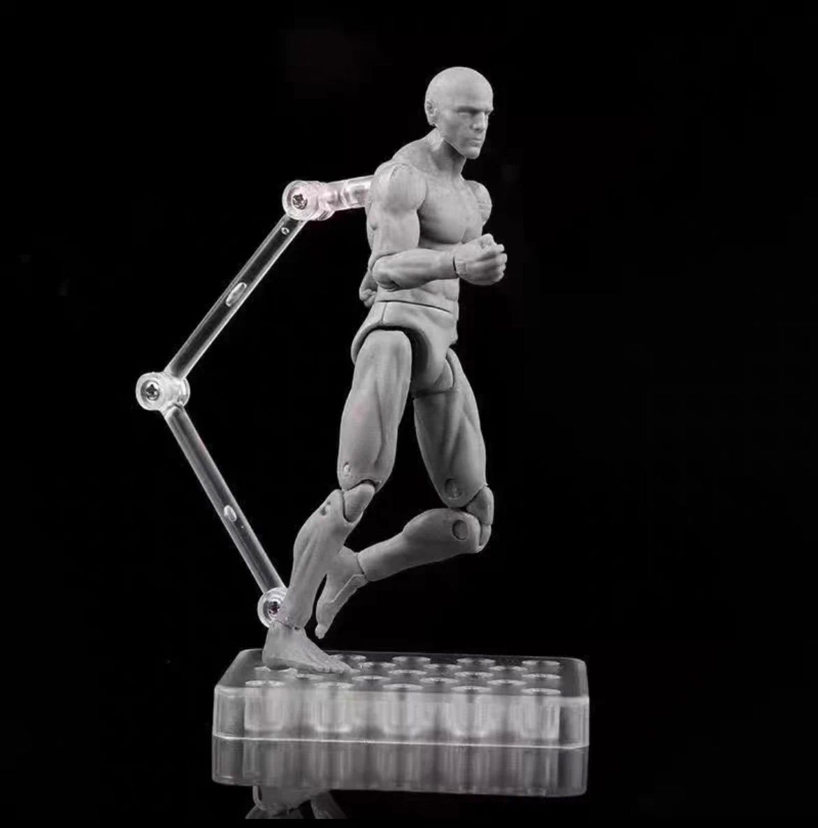 1/18 フィギュア 素体 ヘッド 男性モデル 15cm 関節可動 替えパーツ