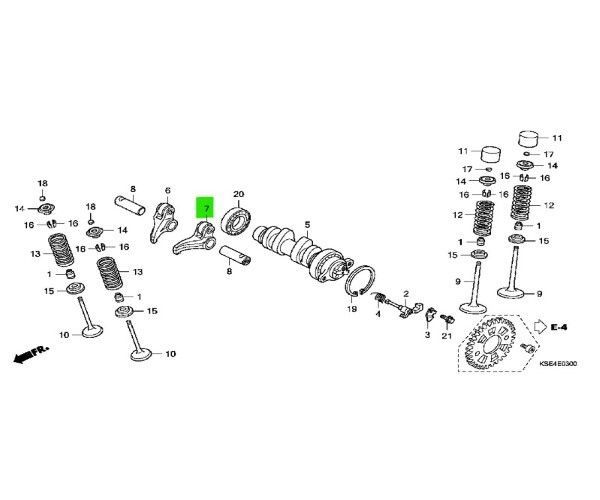 ホンダ CRF150R アームCOMP L エキゾース ARM COMP EXH ROCK 14420-KSE-670 HONDA純正 Genuine JDM メーカー純正品