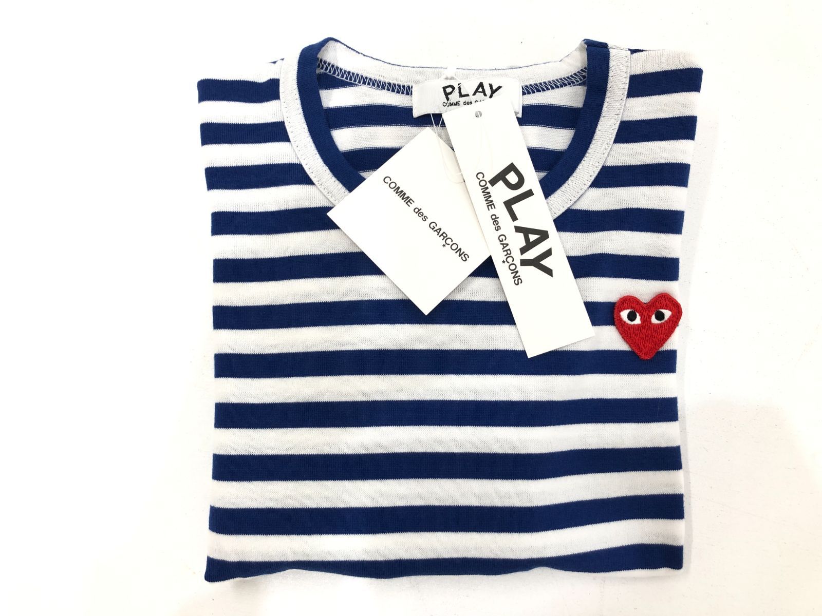 【小牧店】未使用／キッズ用／PLAY COMME des GARCONS／ロングTシャツ【S112-0628】