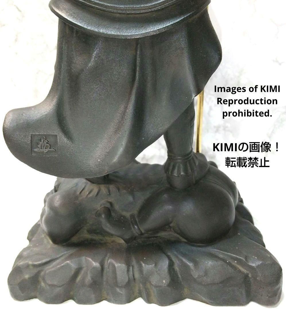 画像追加分 毘沙門天 銅像 全長約40cm 約5.6kg 仏像 銅像 仏教美術 
