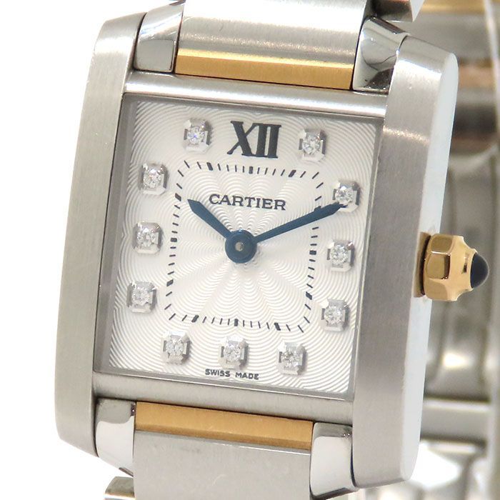 Cartier カルティエ タンクフランセーズ SM 11Pダイヤ WE110004 