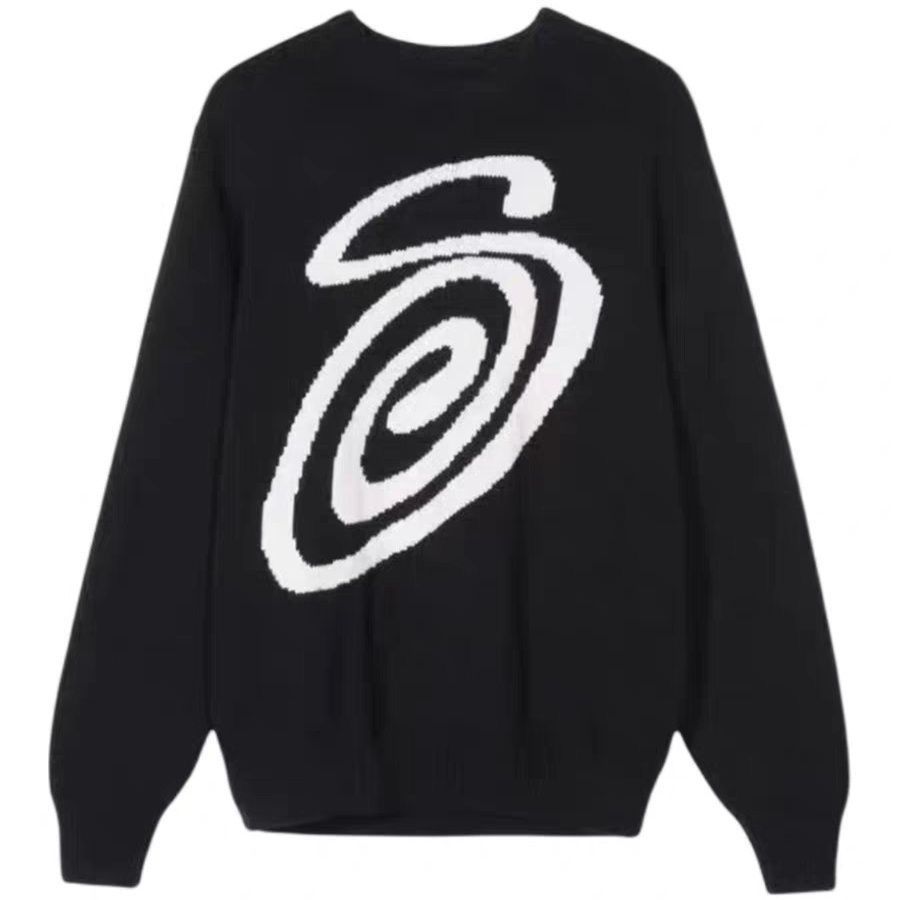 新品 特価値 STUSSY Curly Logo ニットセーター ユニセックス 冬物 メンズ トップス 3色選択 - メルカリ