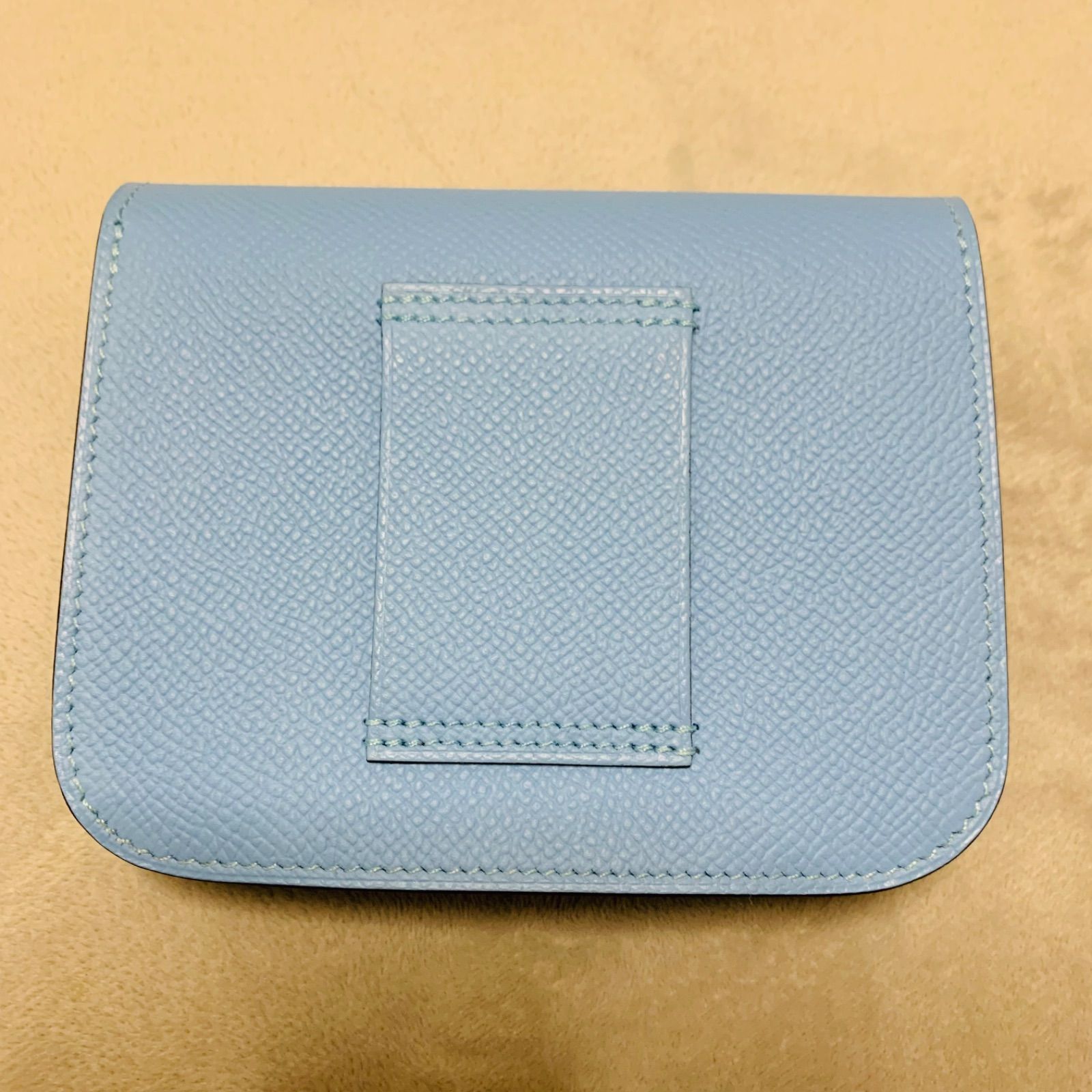 新品 エルメス コンスタンススリム セレスト HERMES ミニウォレット 