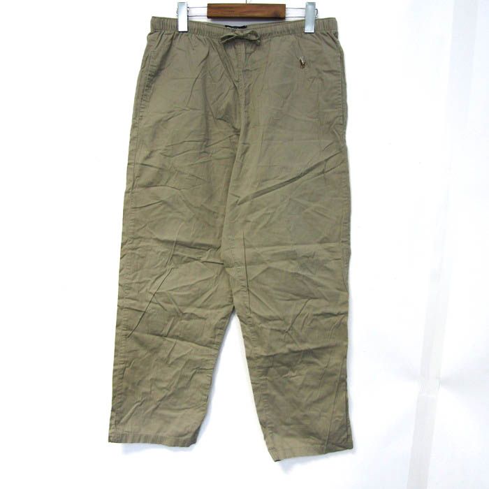 ポロバイラルフローレン クロップドパンツ コットン ポニーロゴ ボトムス メンズ Mサイズ ベージュ Polo by Ralph Lauren 【中古】