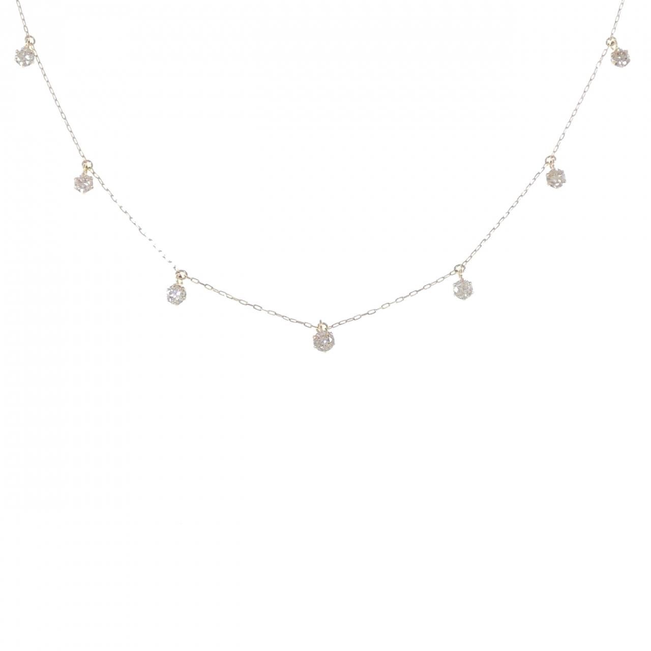 K18YG ダイヤモンド ネックレス 0.50CT