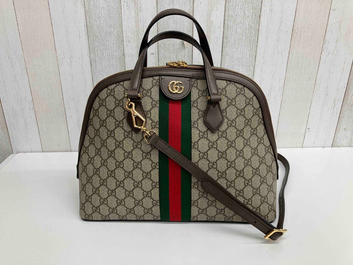 AI鑑定済み】GUCCI グッチ GGスプリーム オフィディア／2WAY