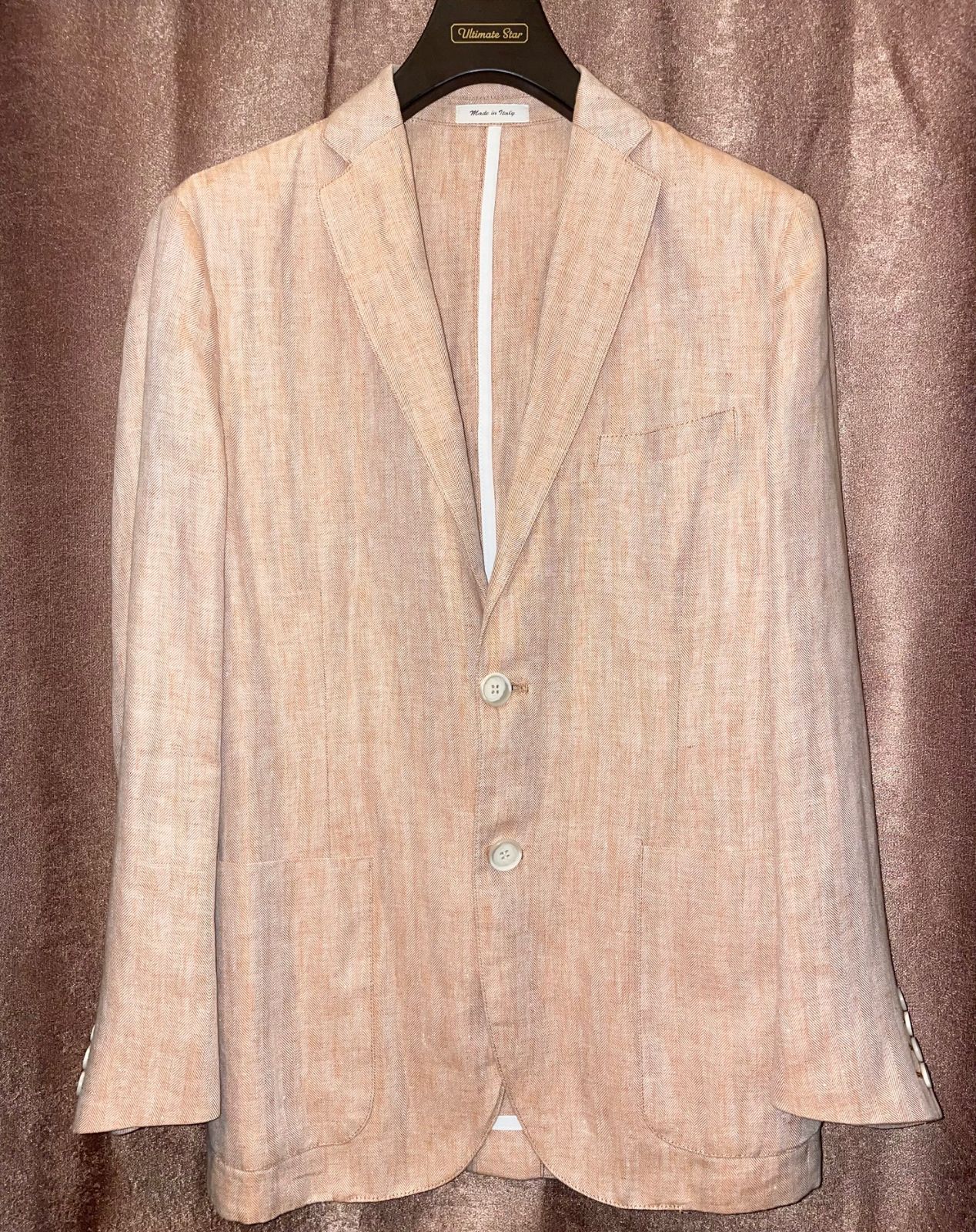 ★BEAMS別注★ Mr. Rick Tailor テーラードジャケット 麻混合 BEAMS 取り扱い】 MADE IN ITALY製 Mr.Rick Tailor リネンテーラード