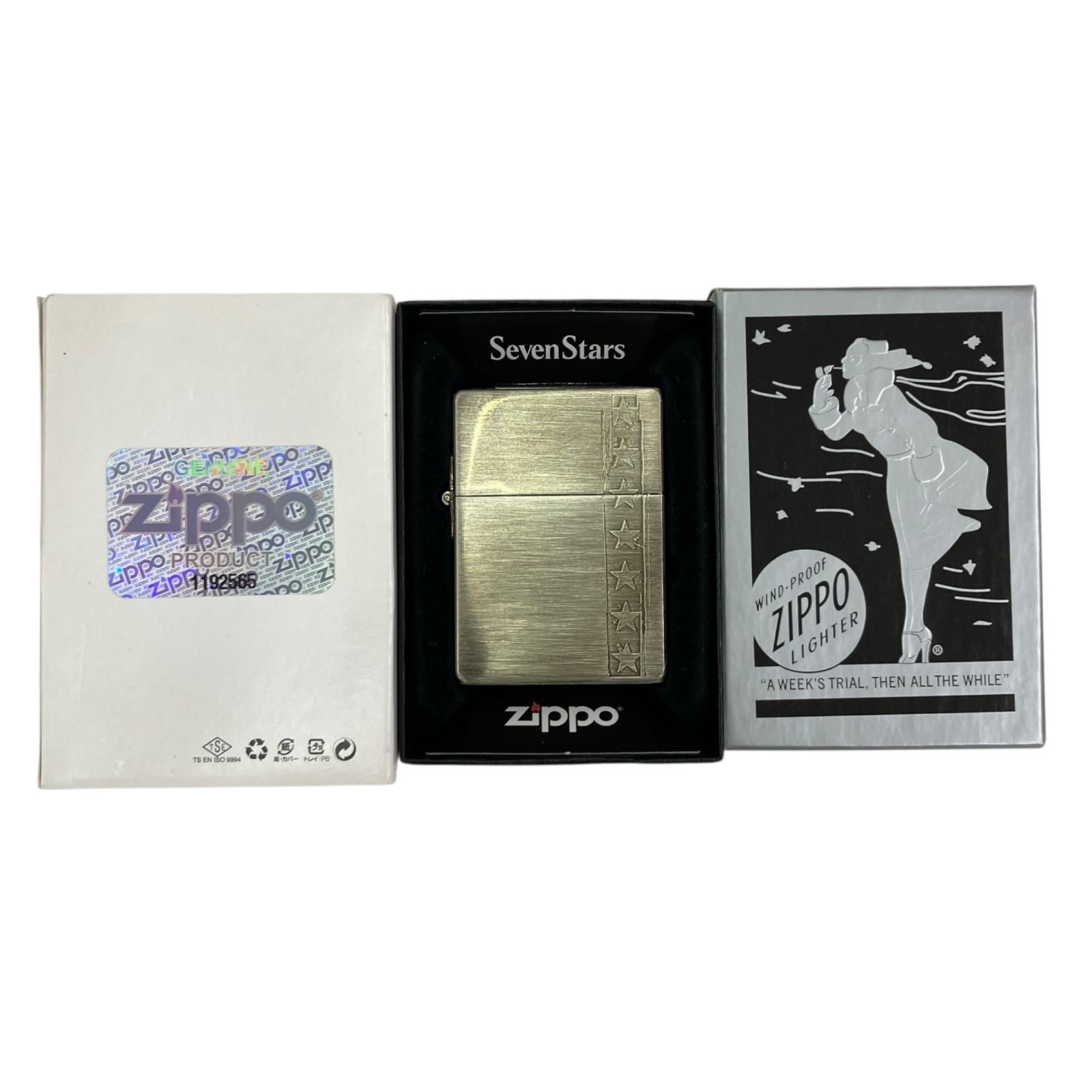 186000 ♥ ZIPPO ジッポ Zippo 非売品 シルバー 1935年 MODEL REPLICA 2014年製 JT Seven Stars