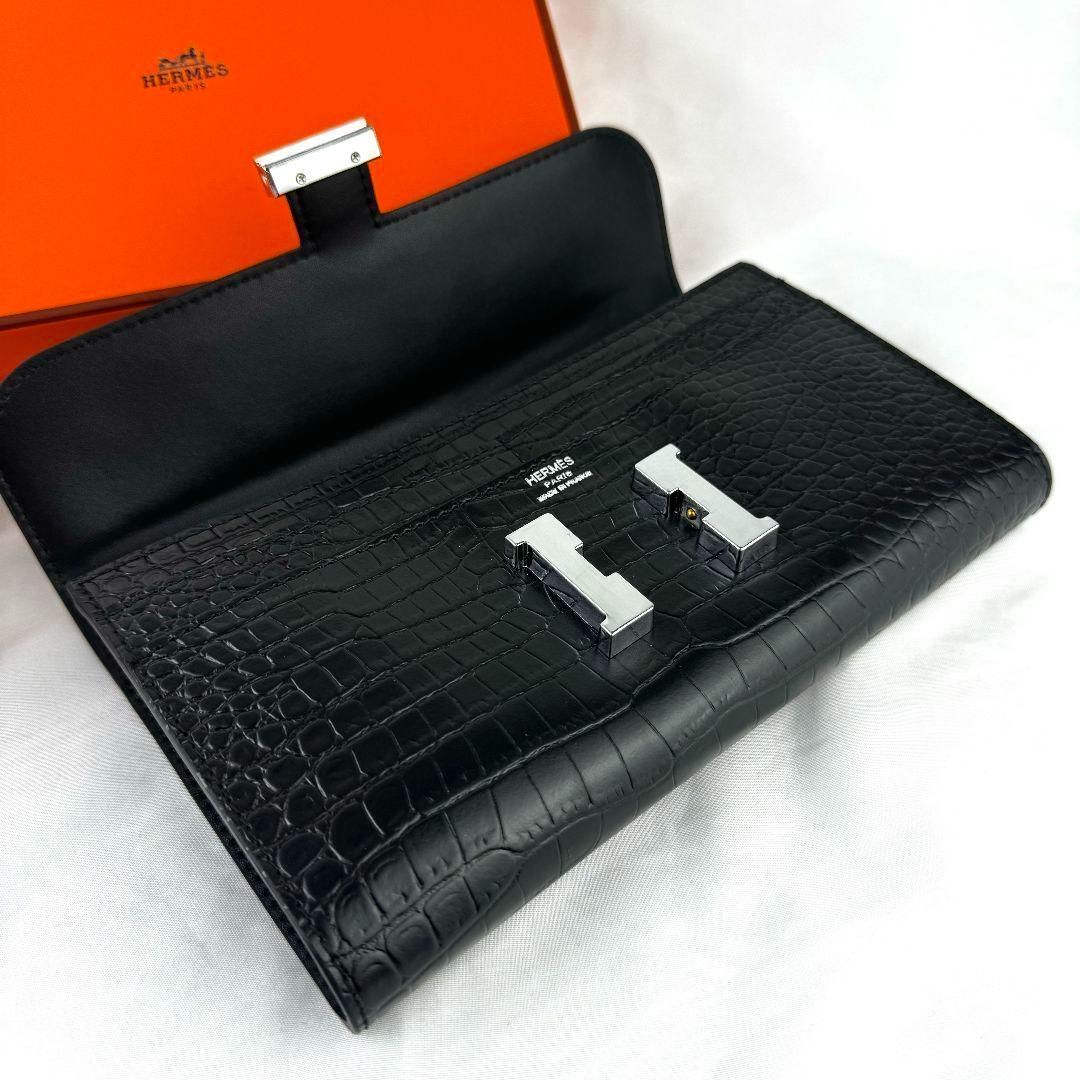美品 エルメス コンスタンス ロング シルバー金具 メンズレディース ブラック エルメス コンスタンス ロング シルバー金具 メンズレディース