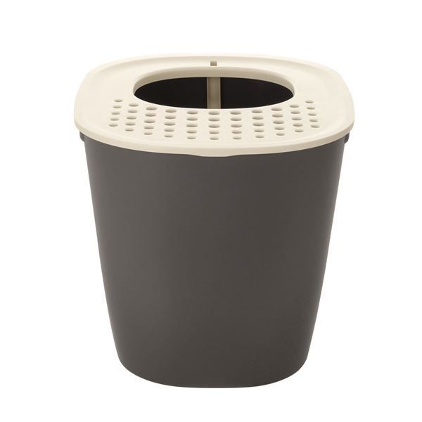 まとめ ラプレ 砂取りネコトイレ ダークグレー ペット用品 ×2セット