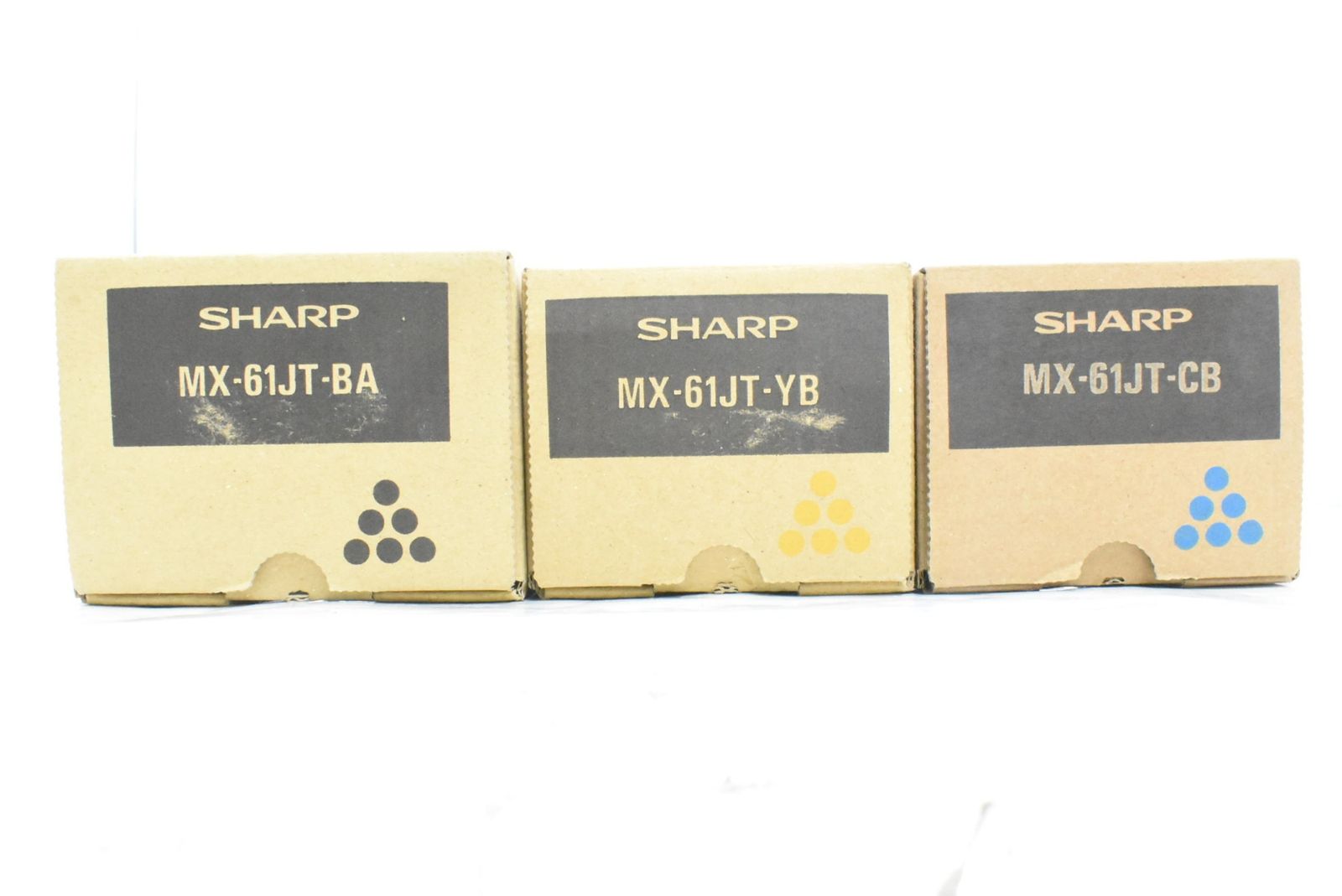 ♥ シャープ 純正 トナー MX-61JT 3色 シアン イエロー ブラック SHARP ITSVYZQNT8PX-D-N10-byebye