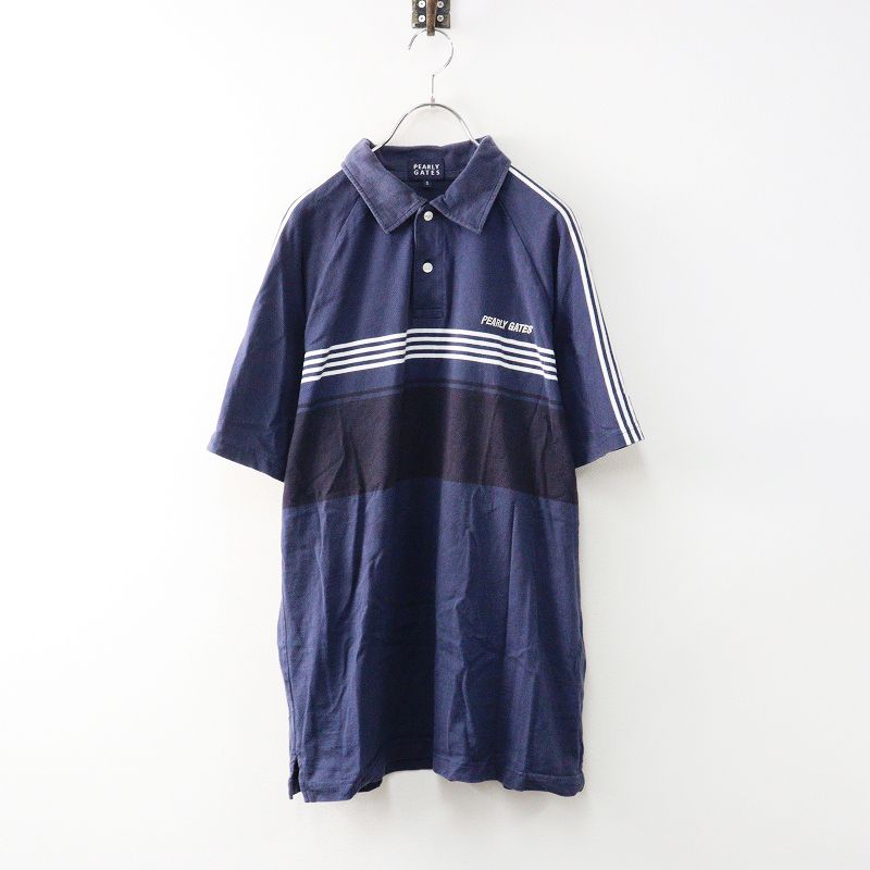美品　パーリーゲイツ　ポロシャツ　5 メンズ　Lサイズ　PEARLYGATES PEARLY GATES (パーリーゲイツ) ポロシャツ メンズ SIZE 7(3L