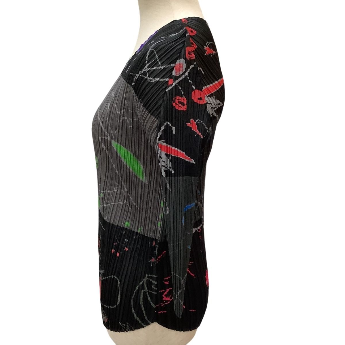  ISSEY MIYAKE イッセイミヤケ PLEATS PLEASE カットソー SIZE 3 PP 53-JK 632 グレー 半袖(Tシャツ) Tシャツ カットソー