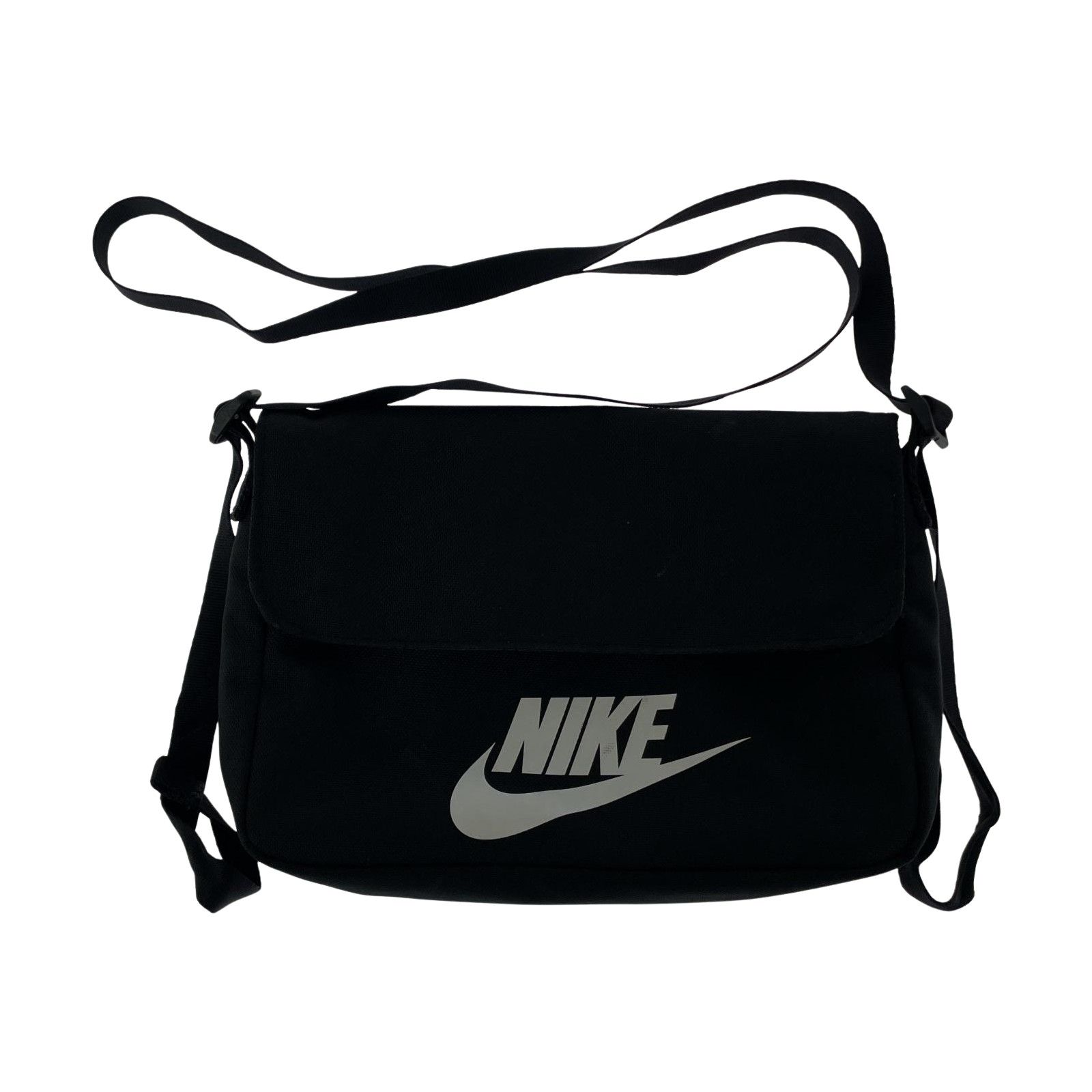 NIKE ナイキ ロゴプリントショルダーバッグ/ブラック - メルカリ