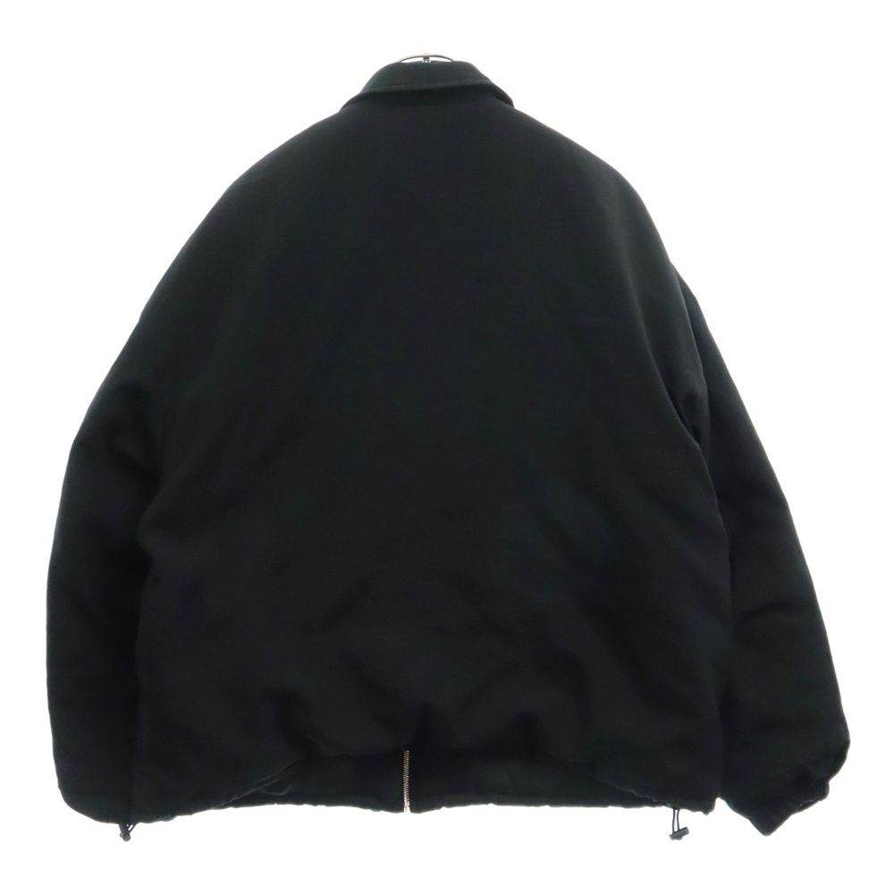 COOTIE (クーティー) Polyester Perforated Cloth Track Jacket クリアロゴデザイン ポリエステルジップアップパファージャケット ブラック