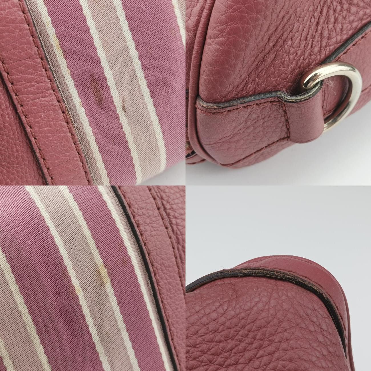 グッチGucciシェリーラインピンク×マルチレザー247205A013423293
