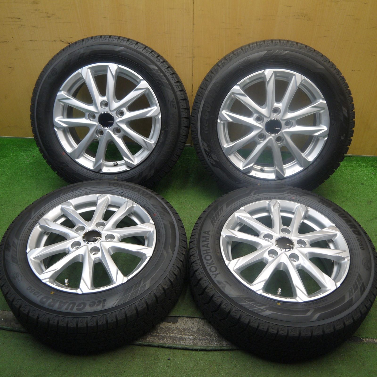 24年 キレイ スタッドレス 185 65R15 ヨコハマ アイスガード iG60 ZACK JP-325 MONZA ザック 15インチ PCD114.3 5H 5092204Hス