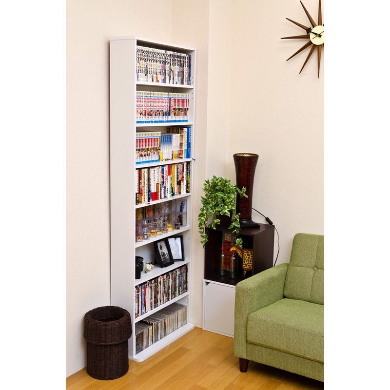 コミックラック　ハイタイプ　DBR/NA/WH コミックラック ハイタイプ WH コミックラック ハイタイプ DBR⁄WH