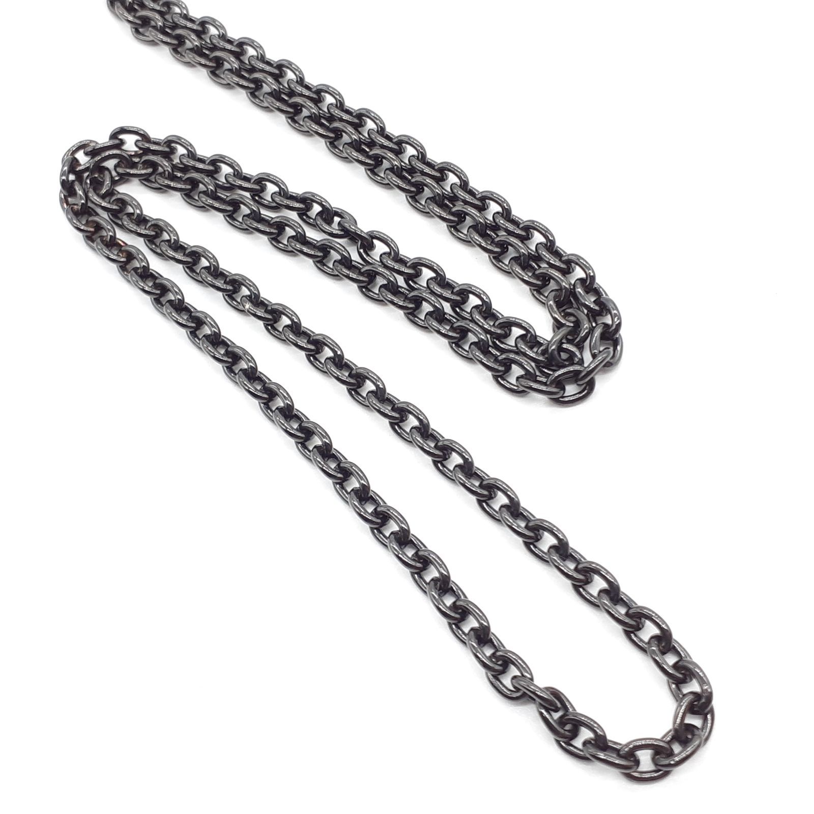 プエルタデルソル　ネックレスチェーン　ブラックコーティング　silver PUERTA DEL SOL プエルタデルソル ネックレス SILVER シルバー