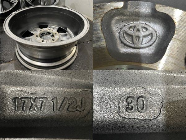 新車外し TOYOTA トヨタ GUN125 ハイラックス 後期 純正ホイール 17