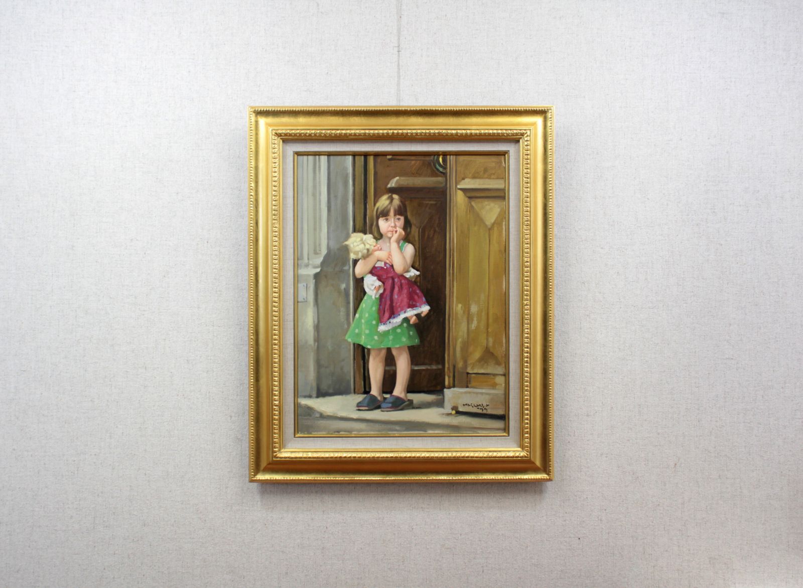 山岸正巳『フランス田園』油彩画【真作保証】 絵画 山岸正巳 『フランス田園』 油彩画 - 北海道画廊