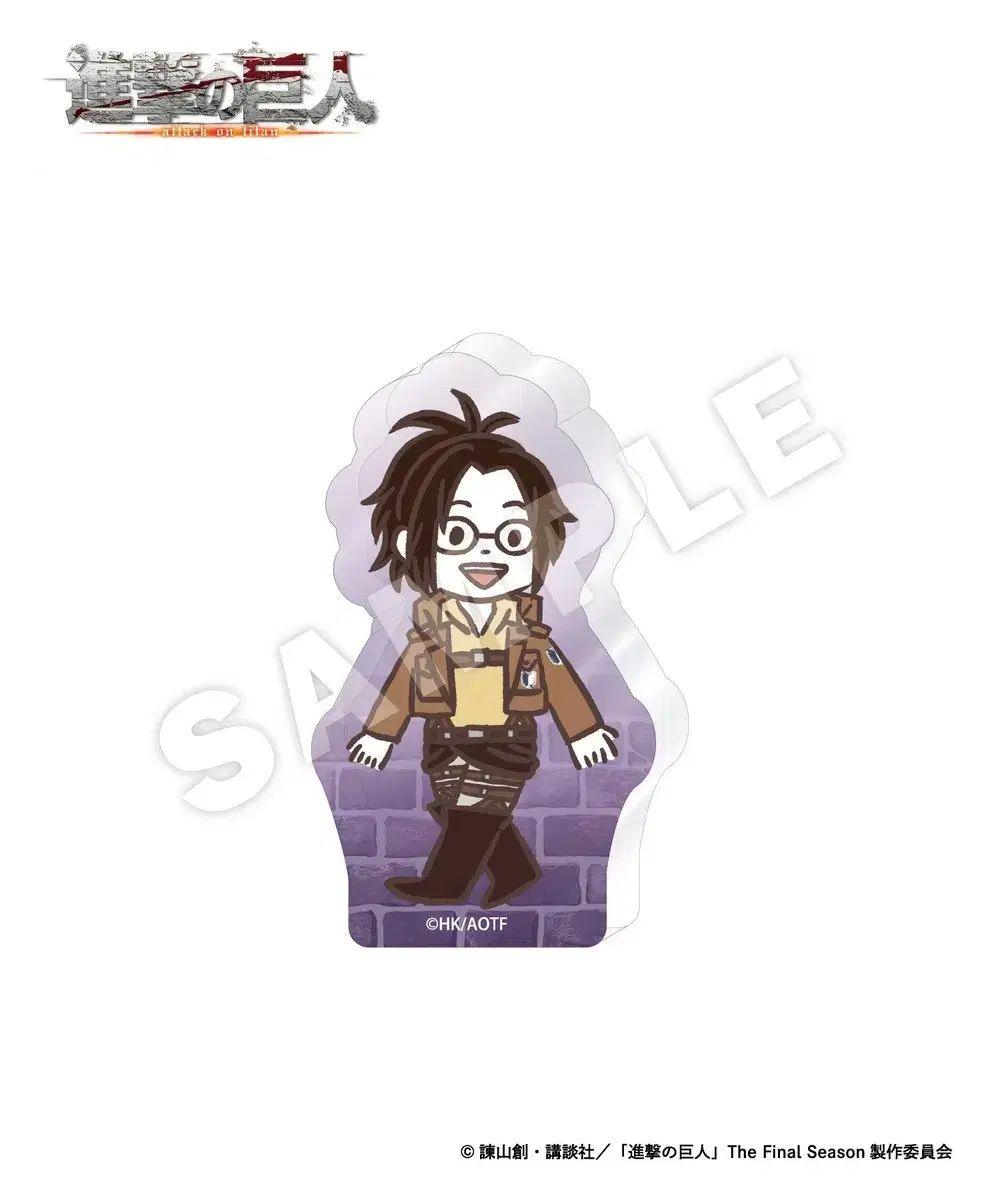 未開封 進撃の巨人 ハンジ ミニ アクリルブロック+缶バッジ まとめ売り