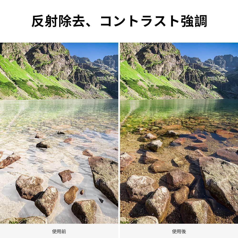 カメラ 【数量限定】Concept 72mm マグネットCPLフィルター+レンズキャップセット 磁気吸着 装着便利 日本製AGC光学ガラス K&F サーキュラー コントラスト 反射調整用 28層ナノコーティング 超薄型 撥水防汚キズ防止 風景撮影のレンズフィルター【メ