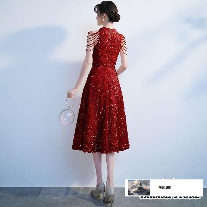 ドレス 大人 ピアノ 発表会 キラキラ ミモレ丈ドレス 演奏会 ピアノ発表会 ミモレ丈 結婚式 パーティードレス 大きいサイズ 母親 コンクーWP数量 価格926 WWW_SMP1DAWEKUDUS_SCH_ID