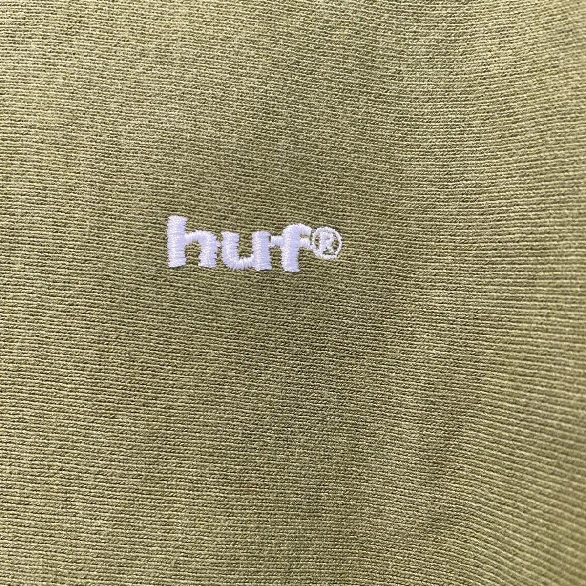 美品 HUF ハフ スエットパーカー カーキ Mサイズ フーディー 美品 HUF ハフ スエットパーカー カーキ Mサイズ フーディー
