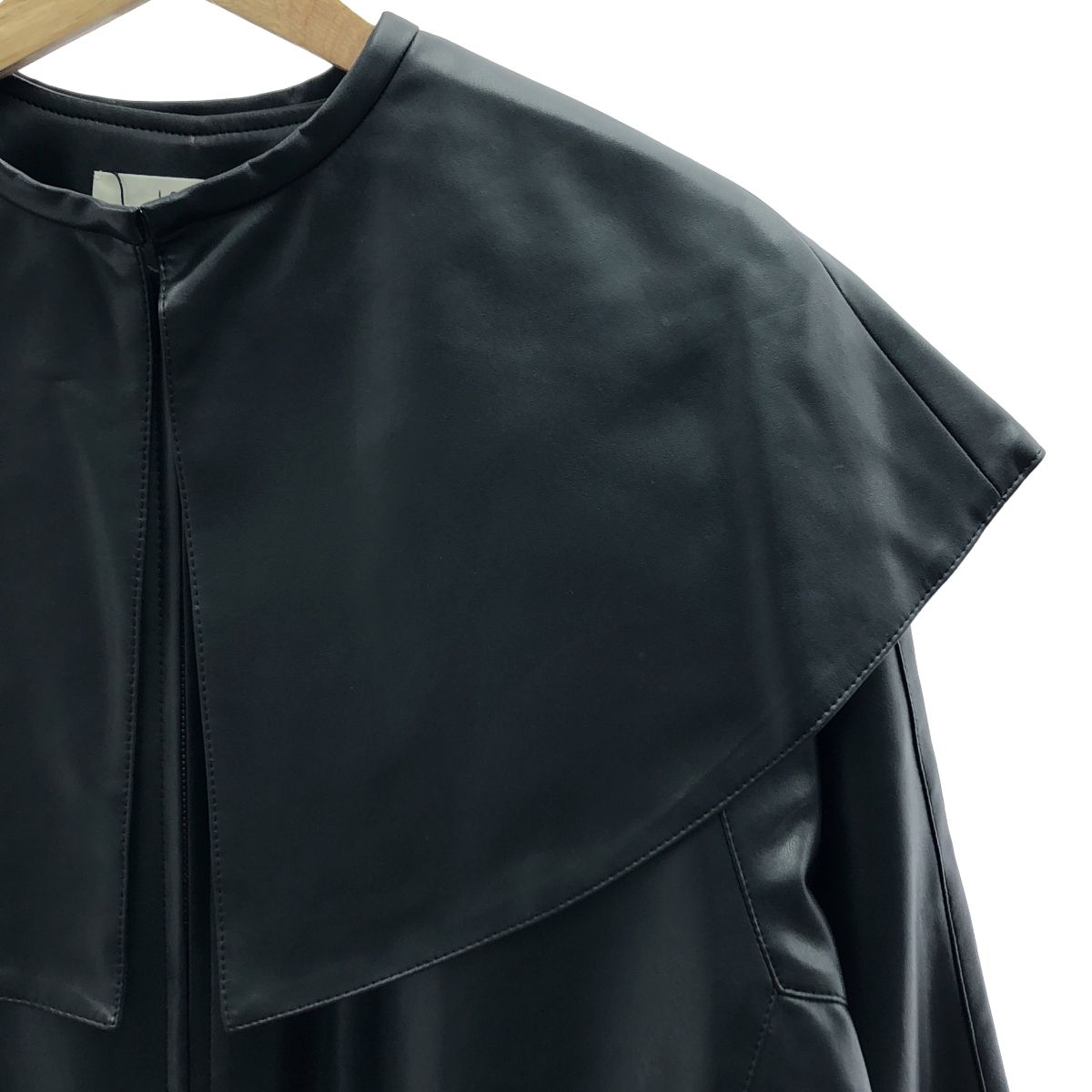 新品】 LOHEN / ローヘン | ビックカラー 2way エコレザー ブルゾン