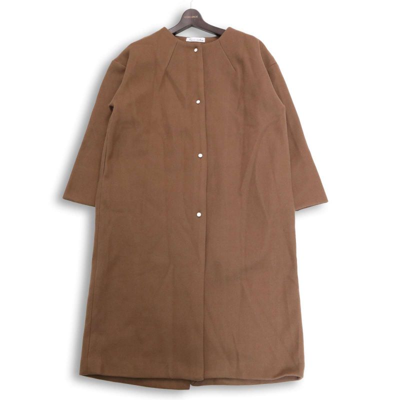 Keyuan Clothing Autumn/Winter Collarless Long Dress Coats & Jackets Sz.F Women's