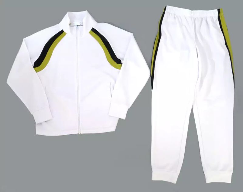 [Used] Clothing and accessories Fukurodani Academy High School tracksuit set (top and bottom) White Men's size L Haikyu!!×Shimamura"Online store exclusive"