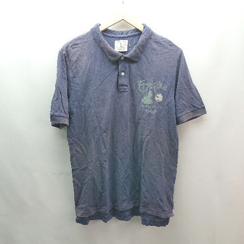 ◇ TAILGATE CLOTHING CO. Casual, vintage feel, printed, relaxed, summer, short sleeves Polos Size L, Purple, Men's E [1306190036751]
