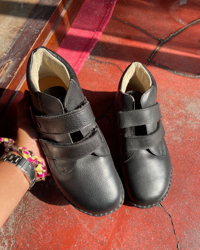 Finn Comfort レザーブーツ（黒・EU38／24cm・ドイツ製・デッドストック）