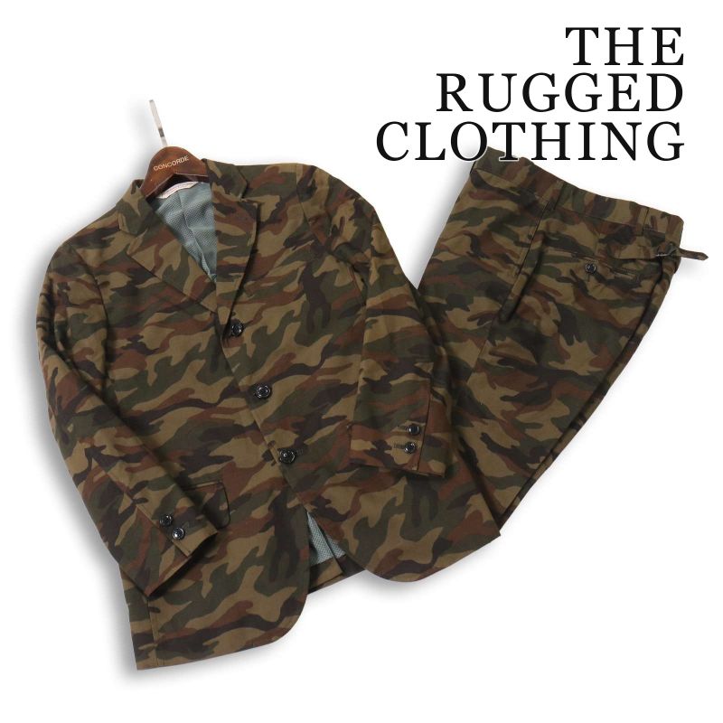 THE RUGGED CLOTHING All-season camouflage pattern Jackets&Trousers Outfit Sets Suits Sz.S Men's