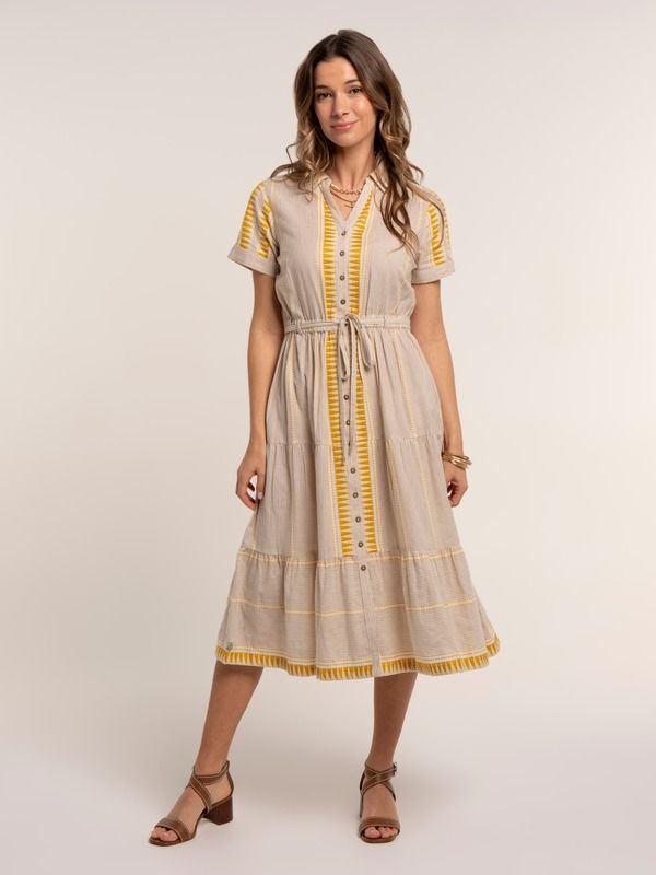 Wiggle Ladies Bo Tom Casual midi pants One Piece Brakeburn Palmira Midi Dress Multi (Multicolor)