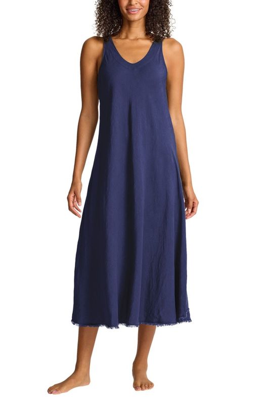 Tommy Bahama Women's Tom Casual midi pants One Piece Tommy Bahama St Lucia Cover-Up Midi Dress MARE NAVY (Navy)